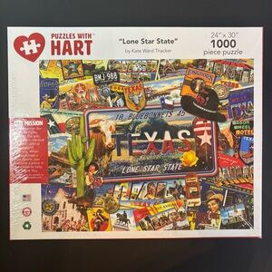 NEW Lone Star State 1000 Piece Jigsaw Puzzle by Hart Puzzles